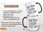 Personalized Text Coffee Mug, Custom Your Own Words.