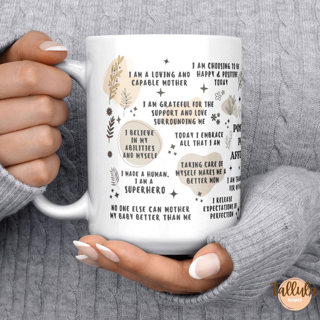 Postpartum Affirmations Mug, Gift for New Moms