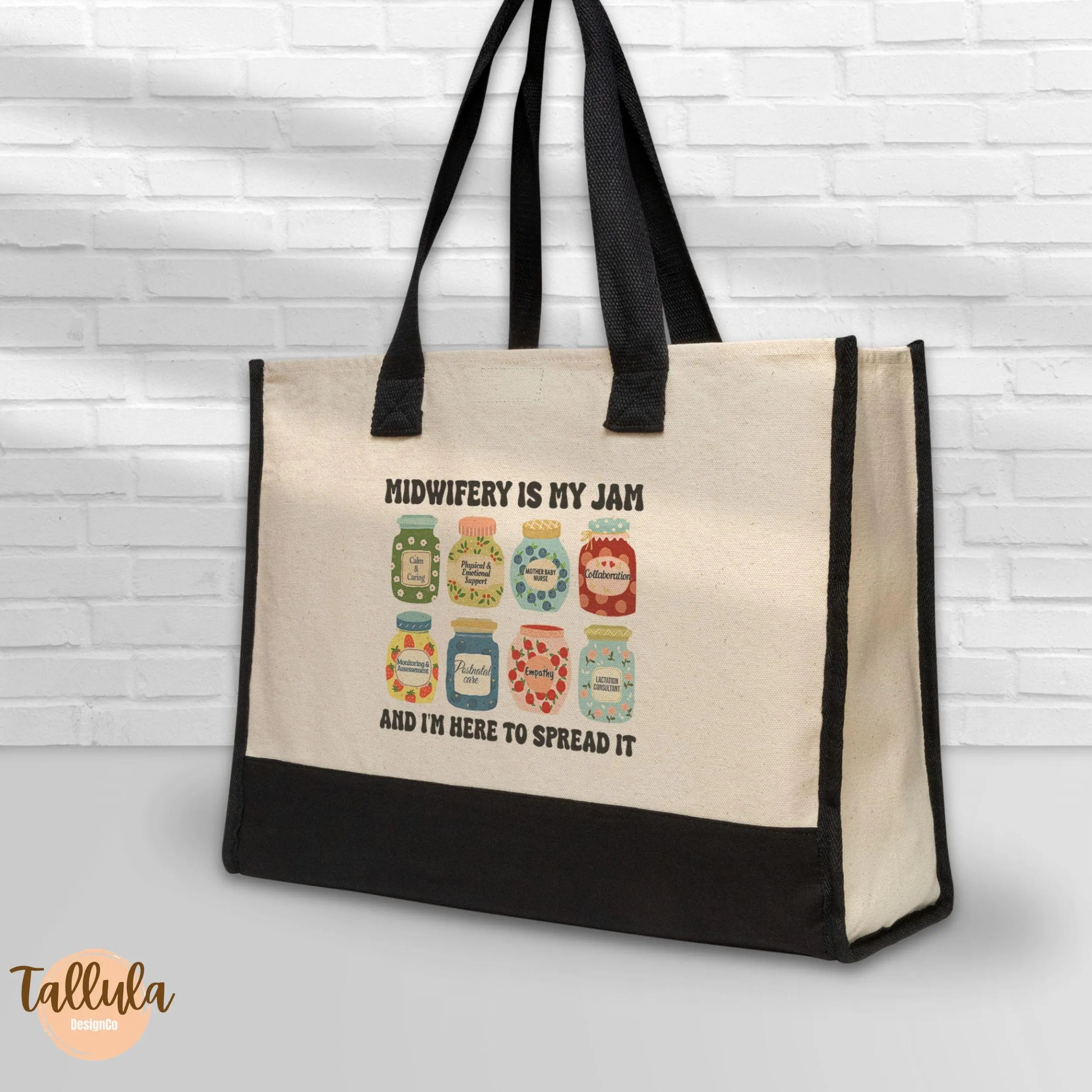Mother Baby Nurse Tote Bag — Midwifery Is My Jam | Maternity Nurse Gift