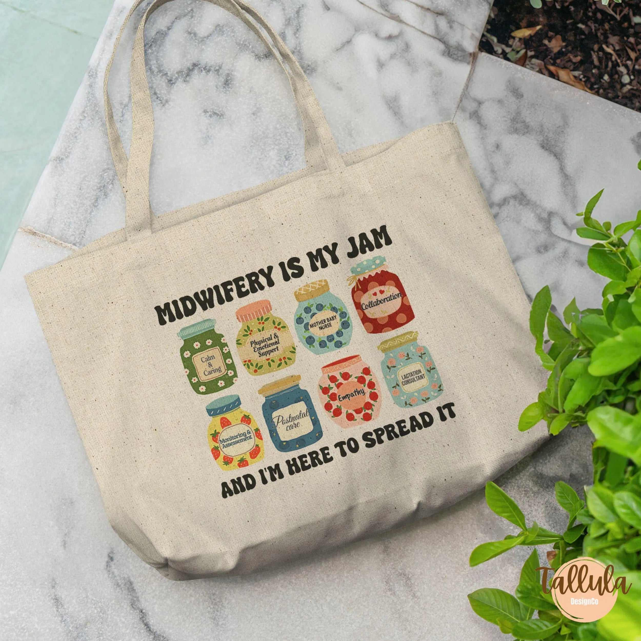 Mother Baby Nurse Tote Bag — Midwifery Is My Jam | Maternity Nurse Gift