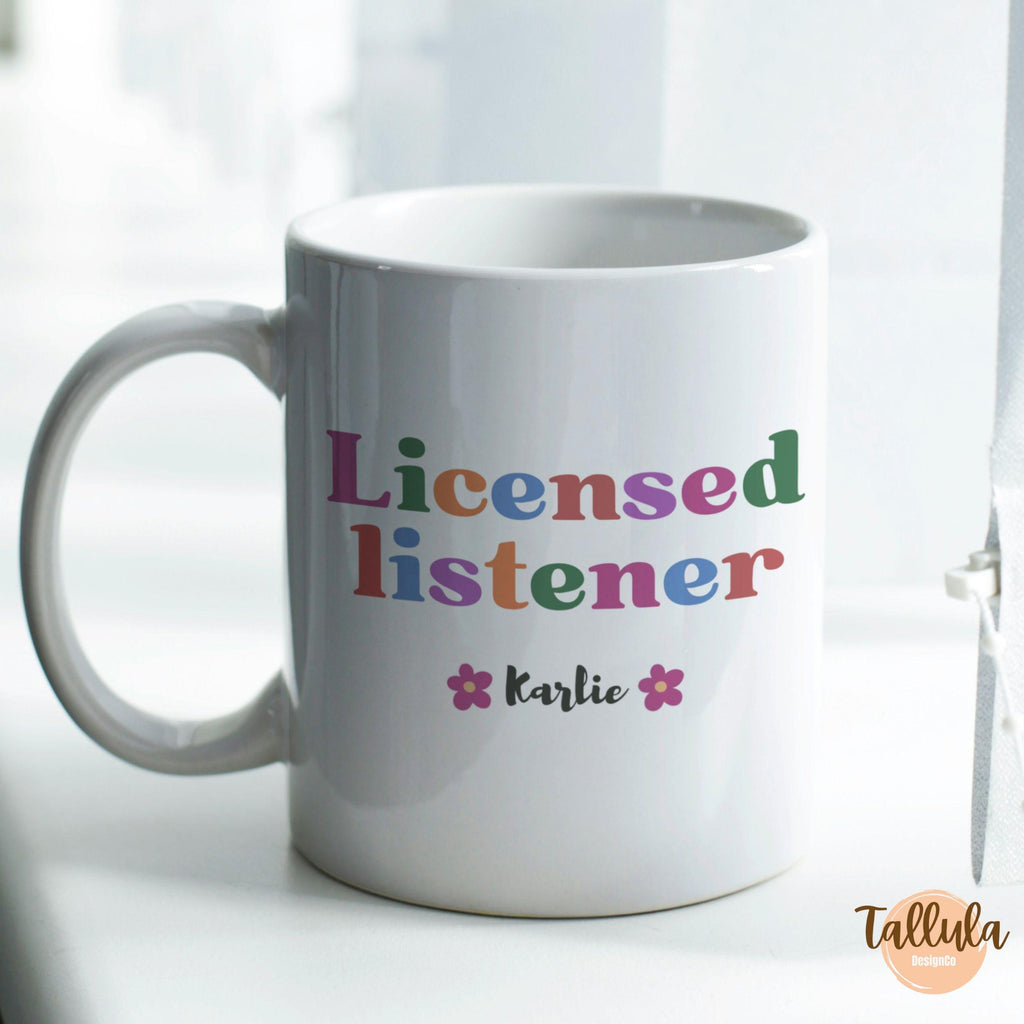 Personalized Licensed Listener Coffee Mug – Custom Gift for Counselors & Therapists