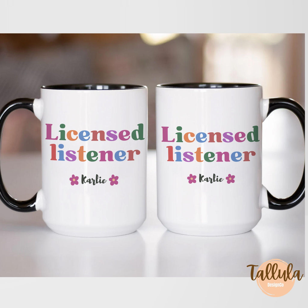 Personalized Licensed Listener Coffee Mug – Custom Gift for Counselors & Therapists