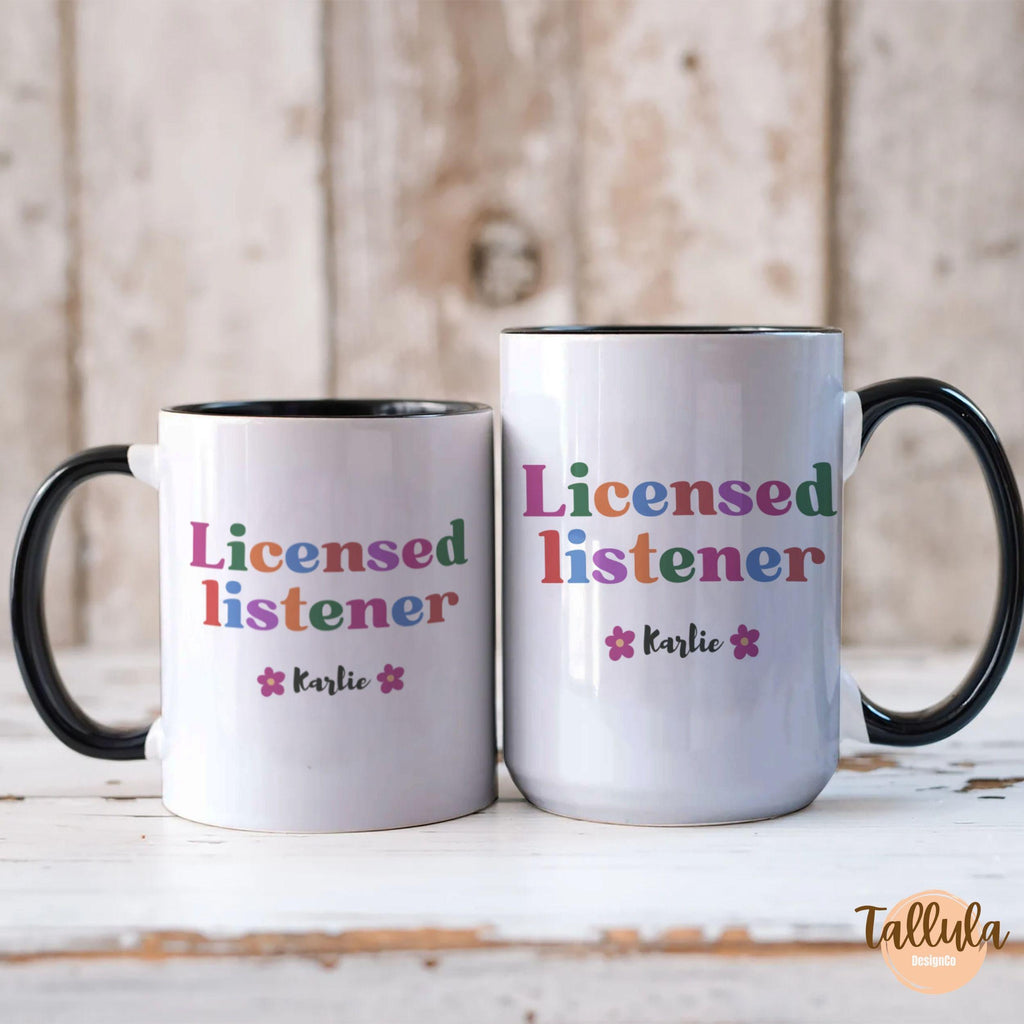 Personalized Licensed Listener Coffee Mug – Custom Gift for Counselors & Therapists