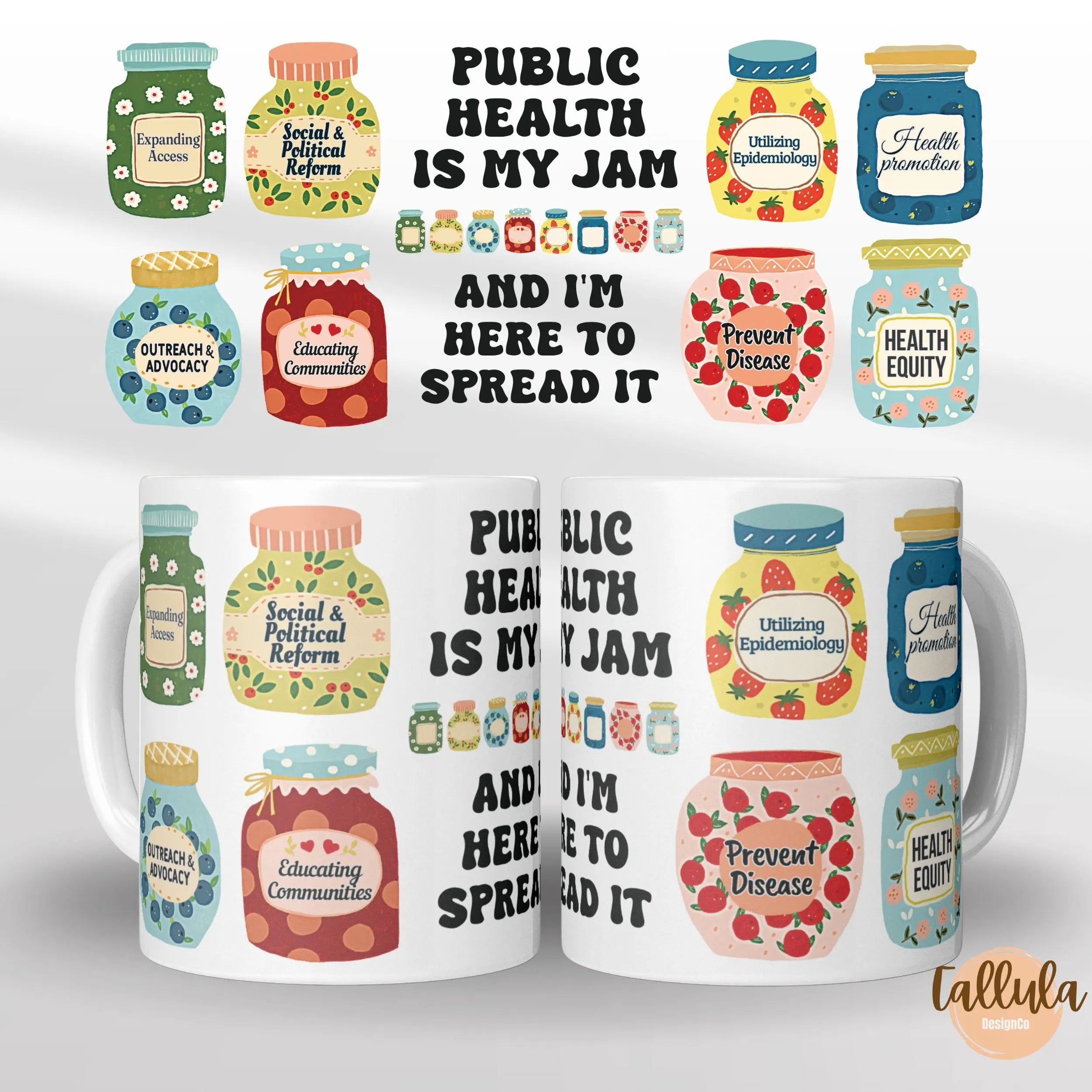 Public Health Nurse Coffee Mug, Community Health Registered Nurse PHN Epidemiologist