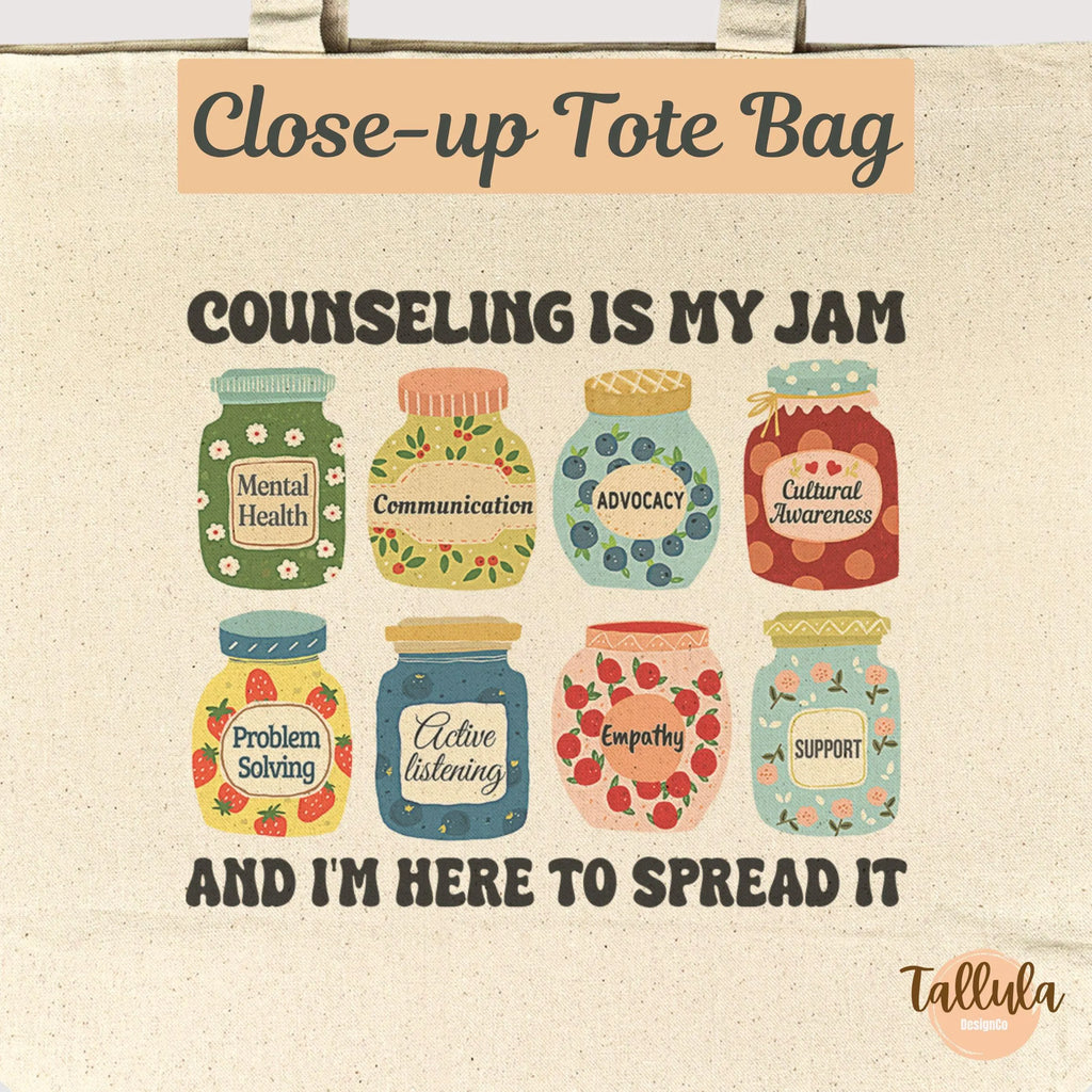 Counseling is my Jam Tote Bag - School Counselor Gift