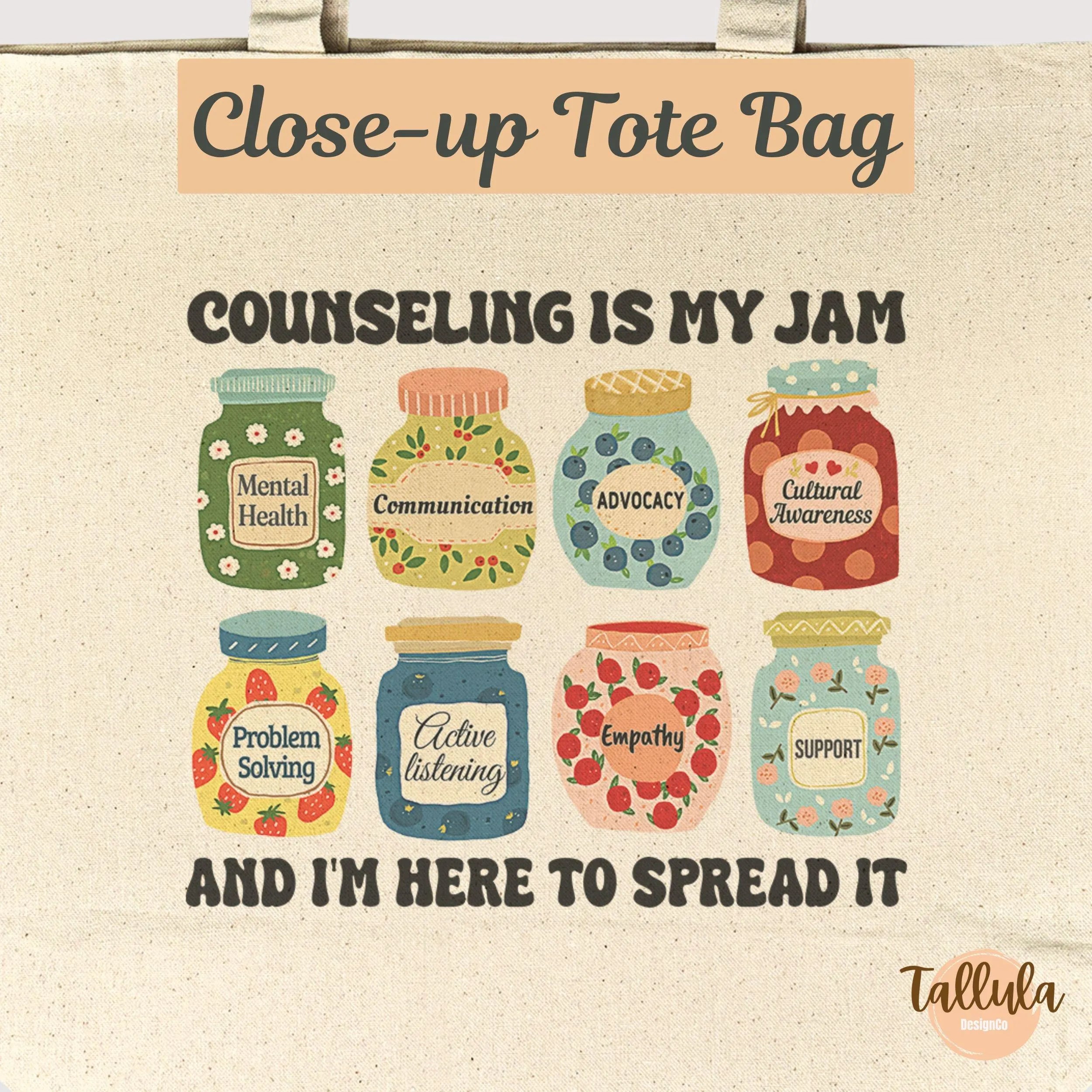 Counseling is my Jam Tote Bag - School Counselor Gift