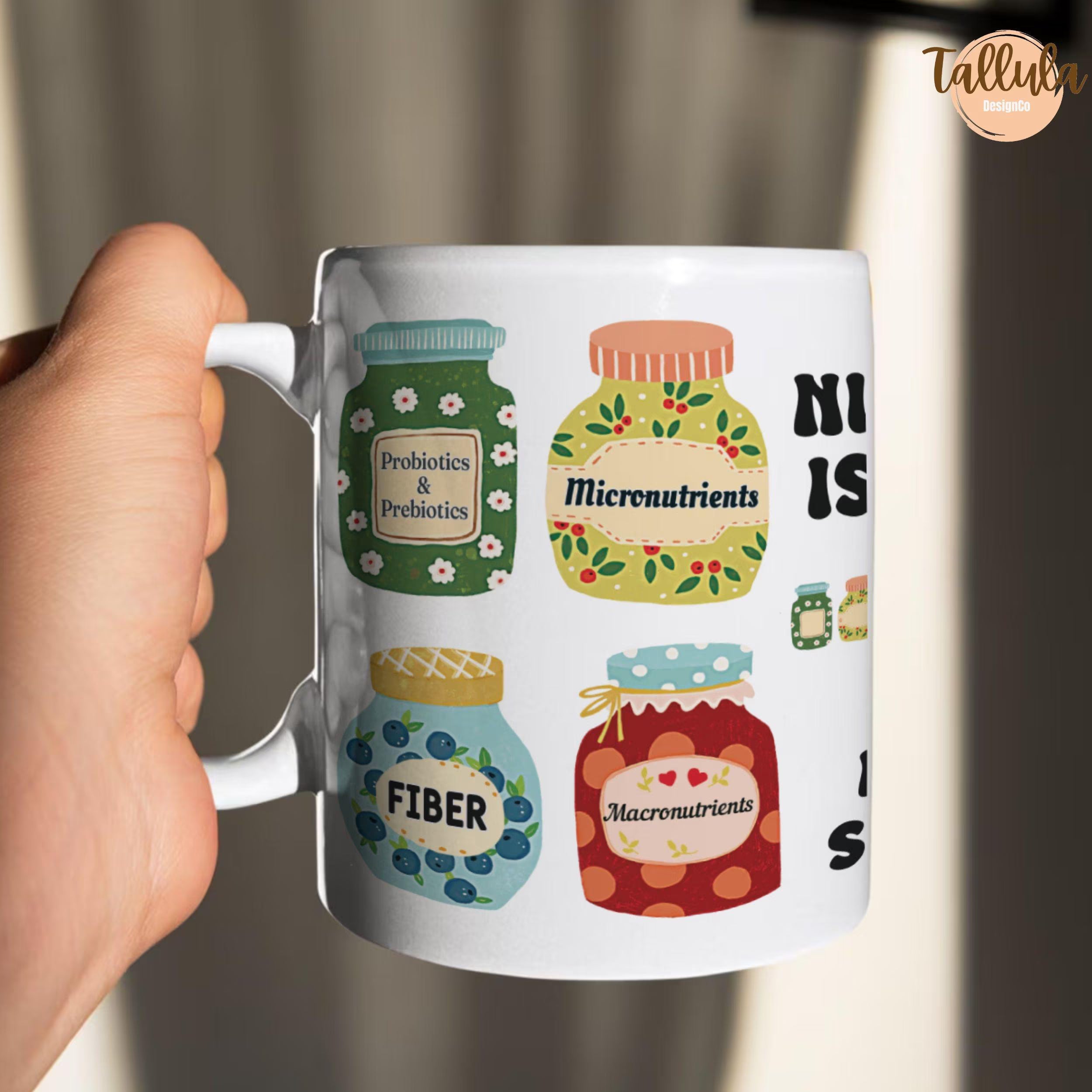 Nutritionist is My Jam Coffee Mug for Dietitian, Cute Nutritionist RD Gift