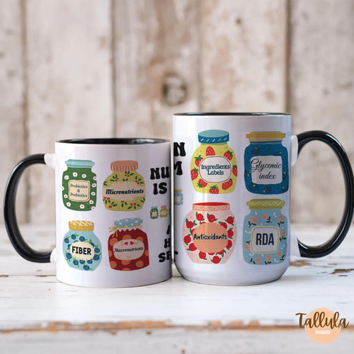 Nutritionist is My Jam Coffee Mug for Dietitian, Cute Nutritionist RD Gift