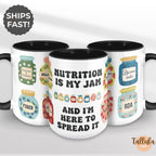 Nutritionist is My Jam Coffee Mug for Dietitian, Cute Nutritionist RD Gift