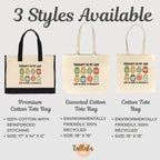 Therapy is My Jam Tote Bag Gift for Therapist Counselors, Psychologists & Psychotherapists