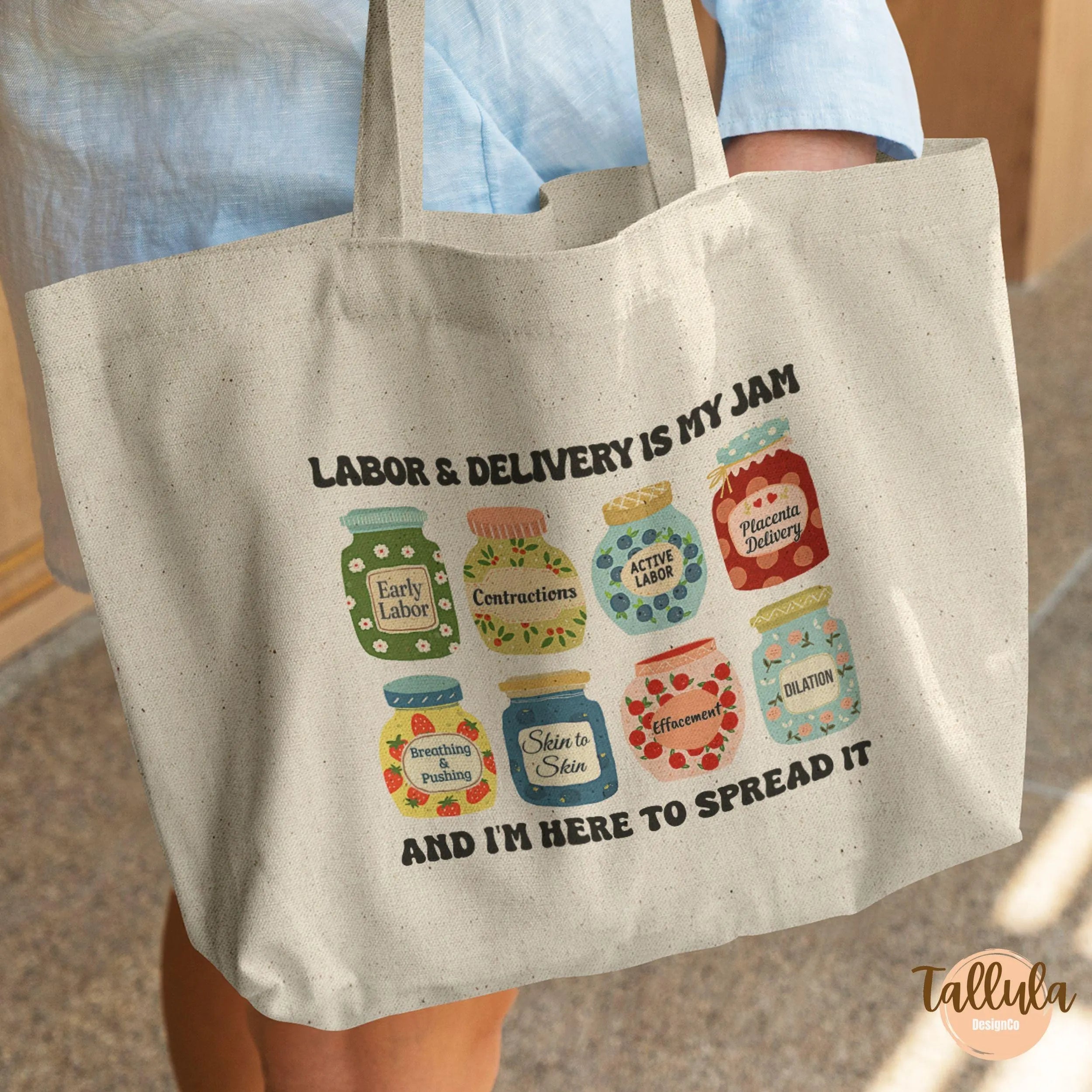 Labor & Delivery Nurse Tote Bag — Mother Baby & Maternity Nurse Gift