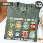 Lactation is My Jam Shirt Lactation Consultant Tee Gift for IBCLC CLC