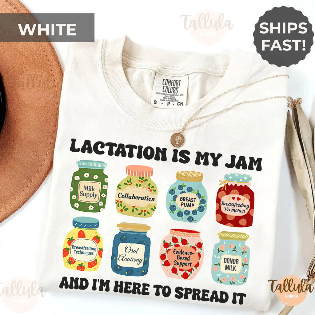 Lactation is My Jam Shirt Lactation Consultant Tee Gift for IBCLC CLC