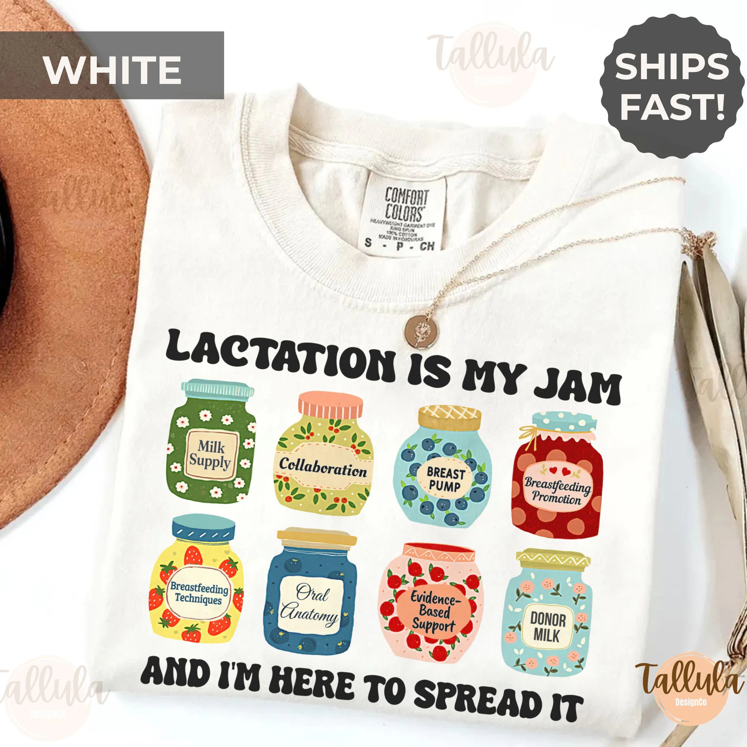 Lactation is My Jam Shirt Lactation Consultant Tee Gift for IBCLC CLC