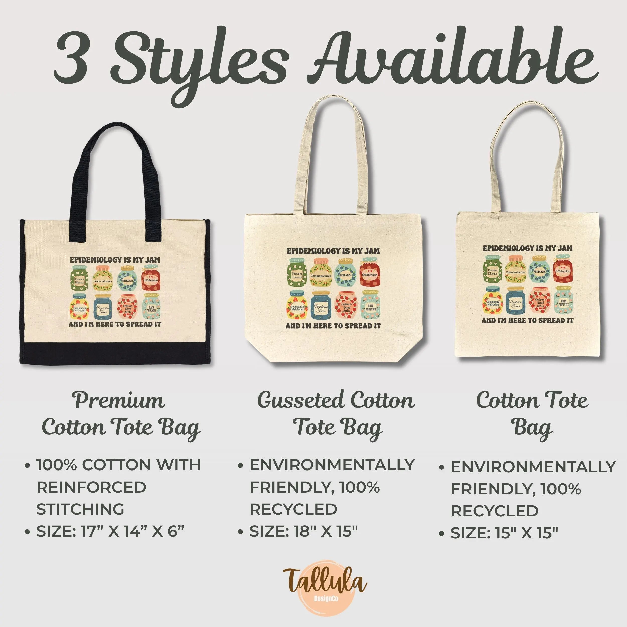 Epidemiology Is My Jam Tote Bag – Epidemiologist & Public Health Nurse Gift