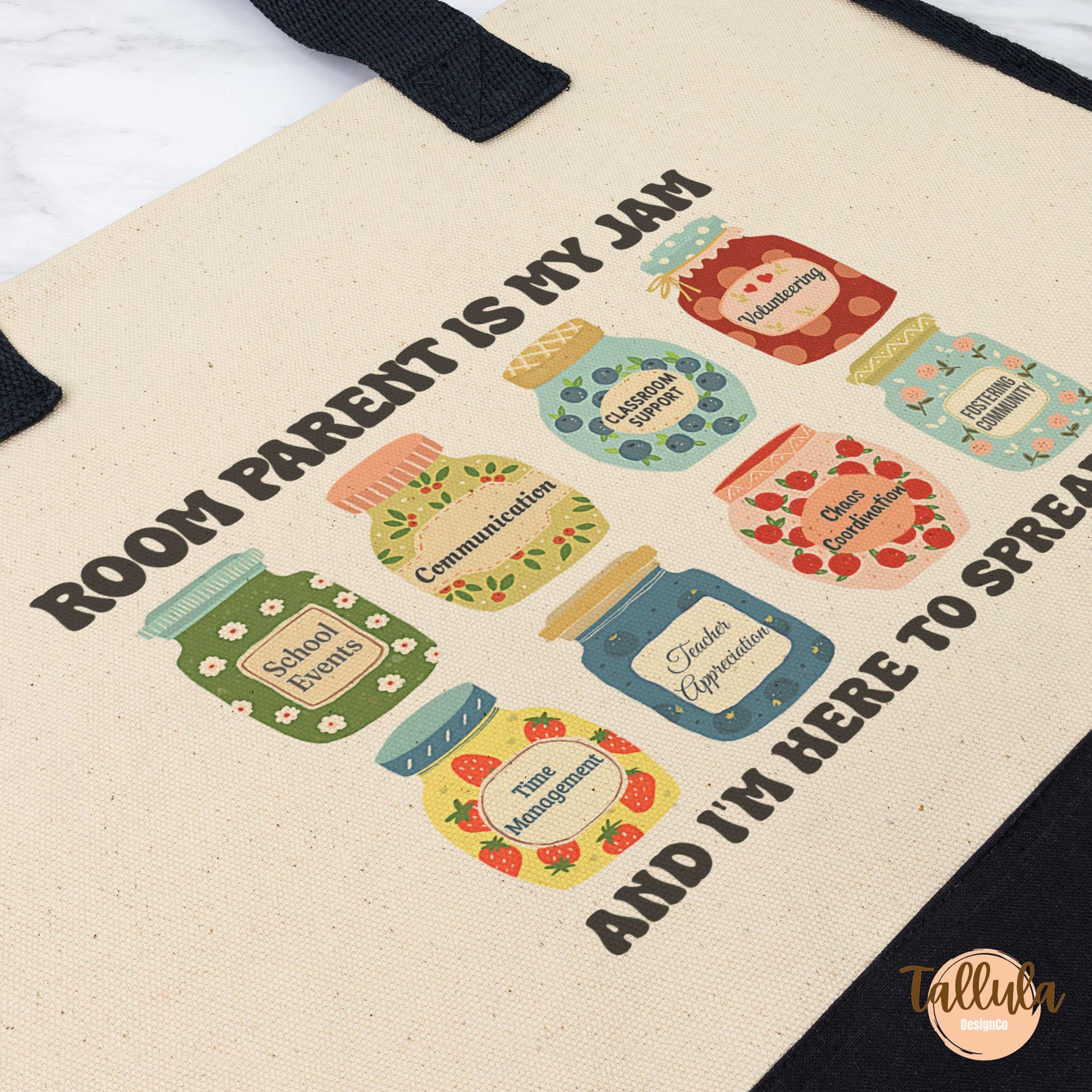 Room Parent is My Jam Tote Bag for Room Mom Dad Parents Guidance Team PTO PTA