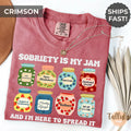 Sobriety is My Jam Comfort Colors Shirt Gift for AA Addiction We Do Recovery Support Group