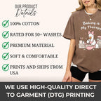 Comfort Colors Baking is My Therapy Shirt, Cute Funny Goose Baker Chef Graphic Tee